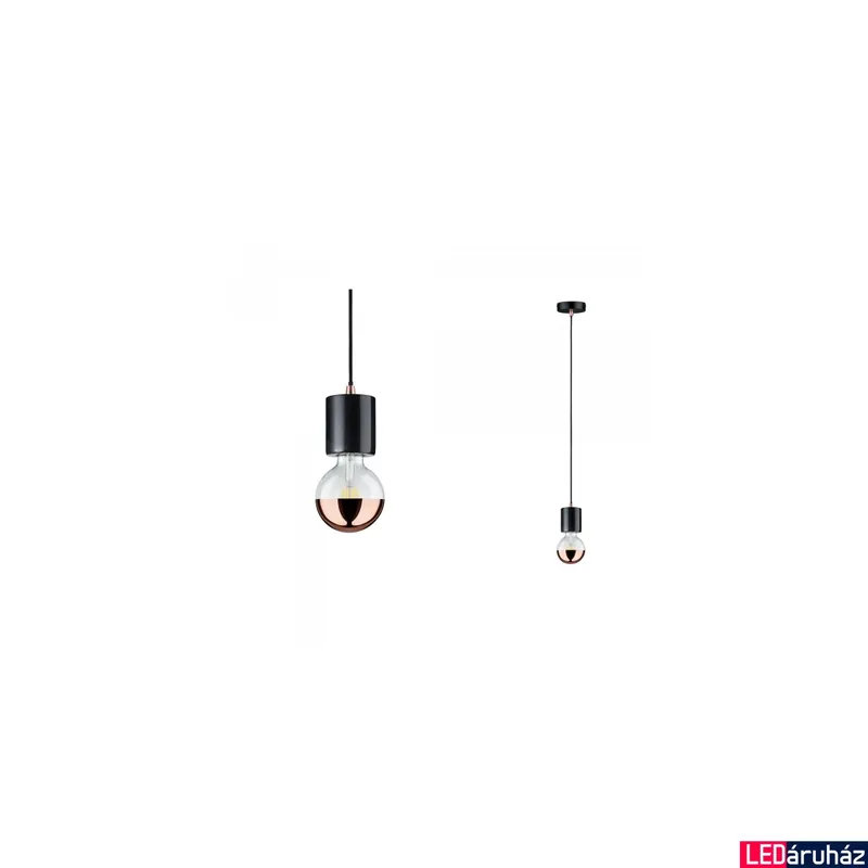 Paulmann Neordic Nordin 1 ágú függeszték, E27 foglalattal, fekete, max 20W, 796.05 Újdonság