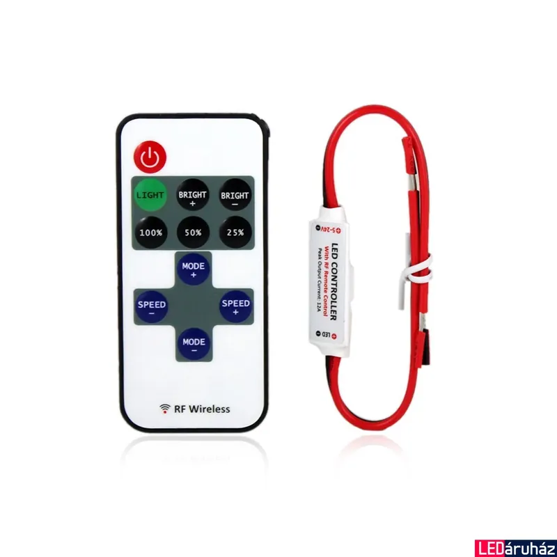 Kihagyhatatlan ajánlat RF vezérlő monokróm SMD LED szalaghoz, 11 gomb, 12A