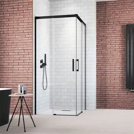 Csak ma Radaway zuhanykabin Idea S1 80B*205 oldalfal KDJ ajtó elemhez, fekete