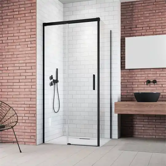 Biztonságos fizetés Radaway zuhanykabin Idea KDJ J 110*205, zuhanyajtó. fekete