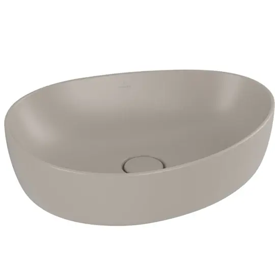 Villeroy Antao ráültethető mosdó, 510 x 400 mm Almond CeramicPlus Biztonságos fizetés