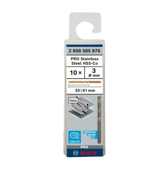 Bosch - Fémfúrószár készlet, 3x61 mm, 10 db 2608585876 Olcsó