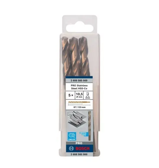 Bosch - Fémfúrószár készlet, 10,5x133 mm, 5 db 2608585900 Outlet