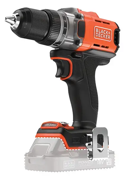 Csak ma BLACK+DECKER - 18V AKU fúrócsavarhúzó, akkumulátor és töltő nélkül BCD382XN-XJ
