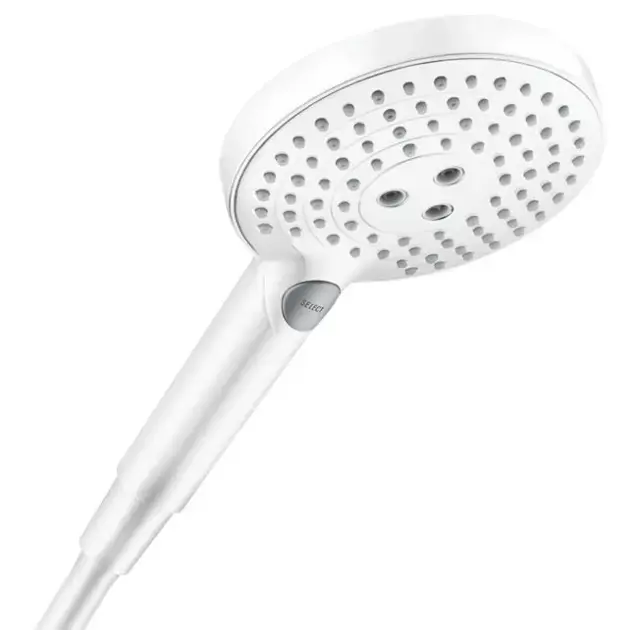 Hansgrohe Raindance Select S - Zuhanyfej, 3 féle vízsugár, EcoSmart+, matt fehér 26516700 Outlet