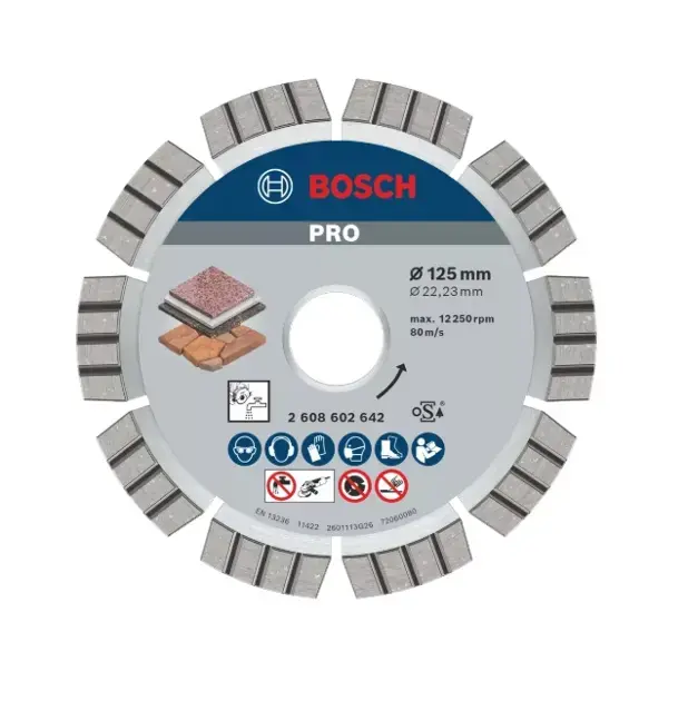 Bosch - Gyémánt vágókorong 125x22,23 mm 2608602642 Árcsökkenés