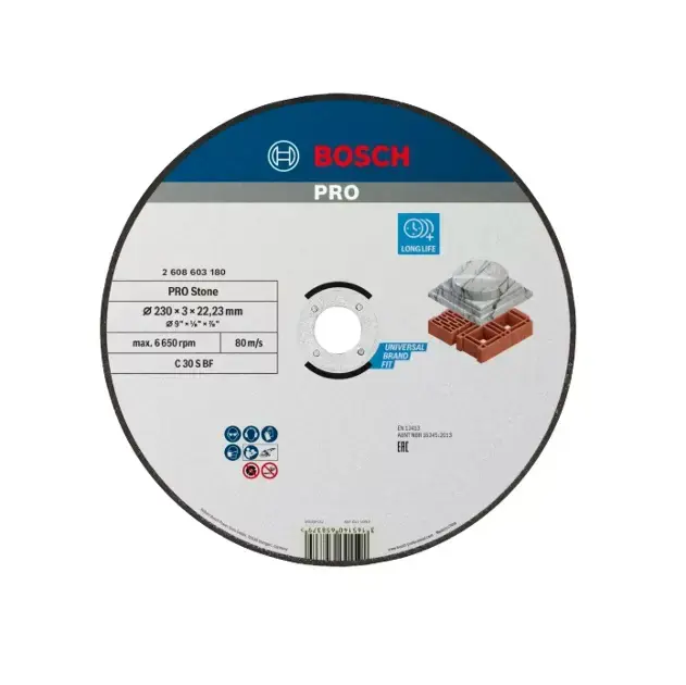 Olcsó Bosch - Vágókorong kőhöz 230x22,23 mm 2608603180