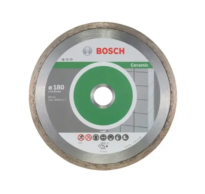Expressz kézbesítés Bosch - Gyémánt vágókorong készlet csempékhez és burkolatokhoz 180x22,23 mm, 10 db 2608603233