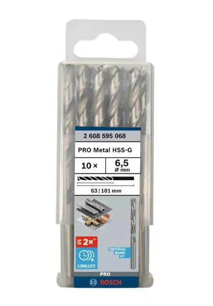 Ajánlat Bosch - Fémfúrószár készlet, 6,5x101 mm, 10 db 2608595068