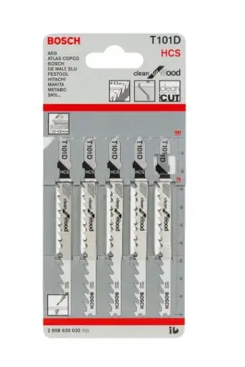 Szuper akció Bosch - Fűrészlap készlet fához, hossza 100 mm, 5 db 2608630032