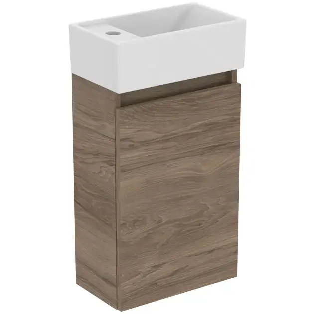 Expressz szállítás Ideal Standard Eurovit+ - Szekrény kézmosóval, 55x35x20 cm, 1 ajtós, dió R0570Y9