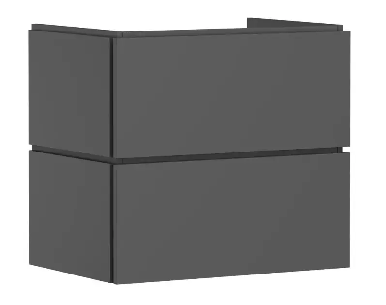 Kiárusítás Hansgrohe Xilesa E - Mosdószekrény, 62x68x47 cm, 2 fiók, matt szürke 54258760