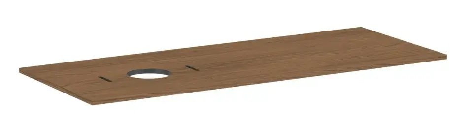 Szuper ajánlat Hansgrohe Xilesa E - Munkalap mosdó alá, 138x55 cm, bal oldali kivágás, kasmír tölgy 54278550