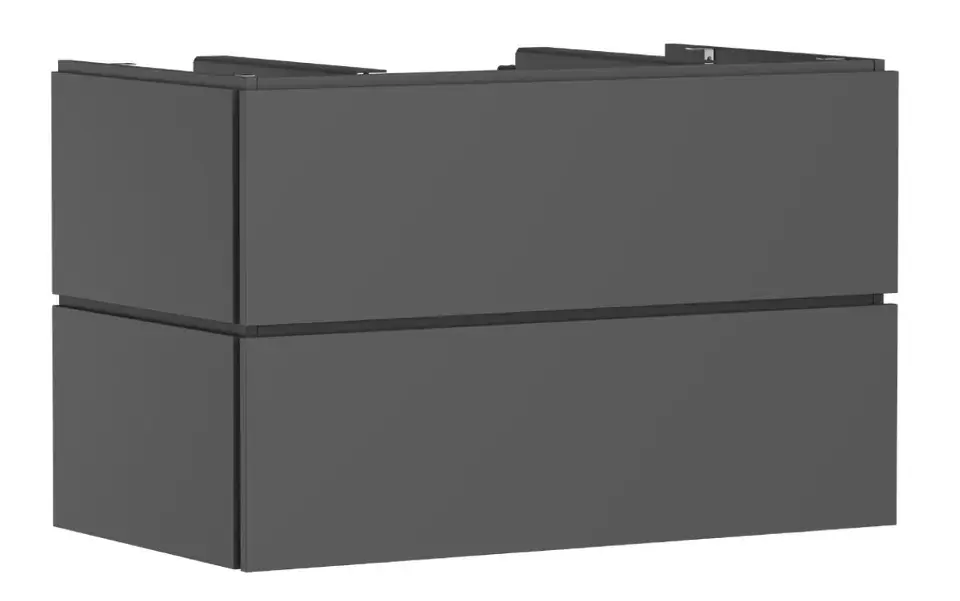 Akció Hansgrohe Xilesa E - Mosdószekrény, 62x98x55 cm, 2 fiók, matt szürke 54302760