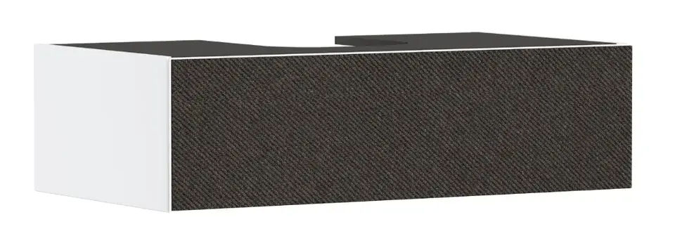 Hansgrohe Xevolos E - Mosdószekrény, 28x98x55 cm, 1 fiókos, matt fehér/textil sötétszürke 54313660 Szuper ajánlat