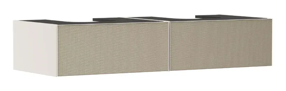 Hansgrohe Xevolos E - Mosdószekrény, 28x137x55 cm, 2 fiókos, matt bézs/strukturált bronz 54317390 Utolsó esély