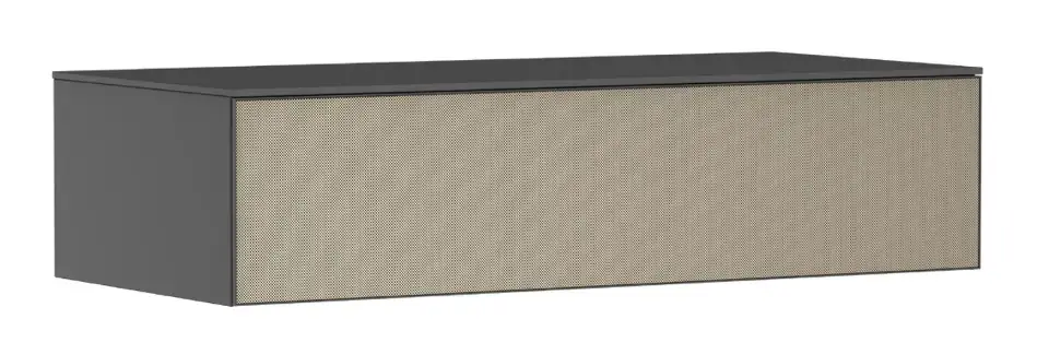 Legkelendőbb Hansgrohe Xevolos E - Oldalszekrény, 29x118x55 cm, 1 fiókos, matt szürke/textúrázott bronz 54327390