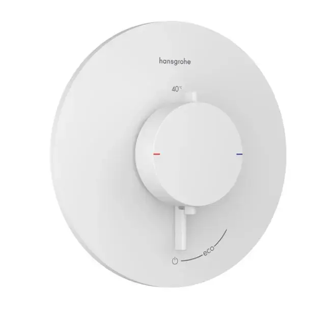 Hansgrohe Ecostat Comfort S - Termosztatikus, rejtett zuhanycsaptelep, matt fehér 33714700 Legjobb ár