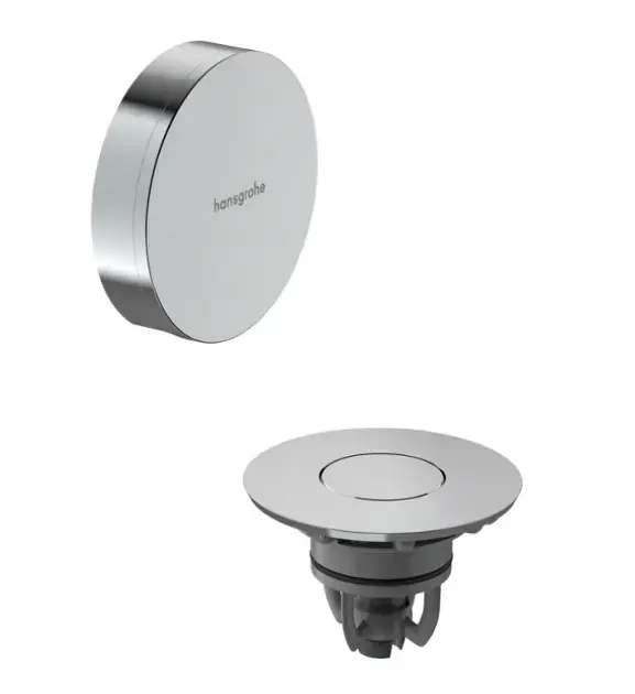 Biztonságos fizetés Hansgrohe Flexaplus - Kád kifolyó felsőkészlet, Push-Open, króm/króm 58188000