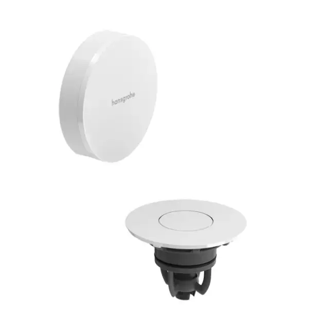 Hansgrohe Flexaplus - Kád kifolyó felsőrész szett, Push-Open, matt fehér/magasfényű fehér 58187700 Outlet