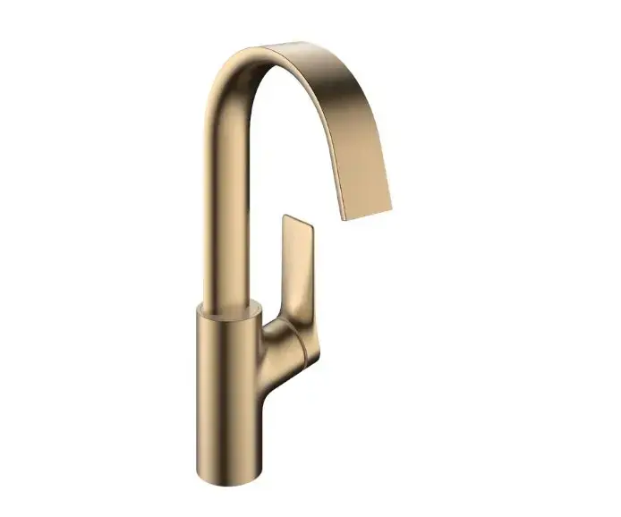 Hansgrohe Vivenis - Mosdócsaptelep leeresztővel és forgó kifolyóval, EcoSmart, szálcsiszolt bronz 75030140 Végkiárusítás