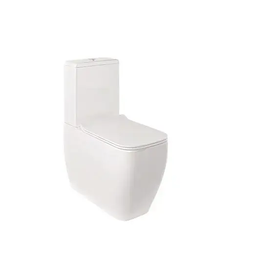 Prémium Kludi Resa C - Kombi WC-csésze, Vario lefolyó, Perem nélküli, SpiralFlush, fényes fehér 28WCB0543