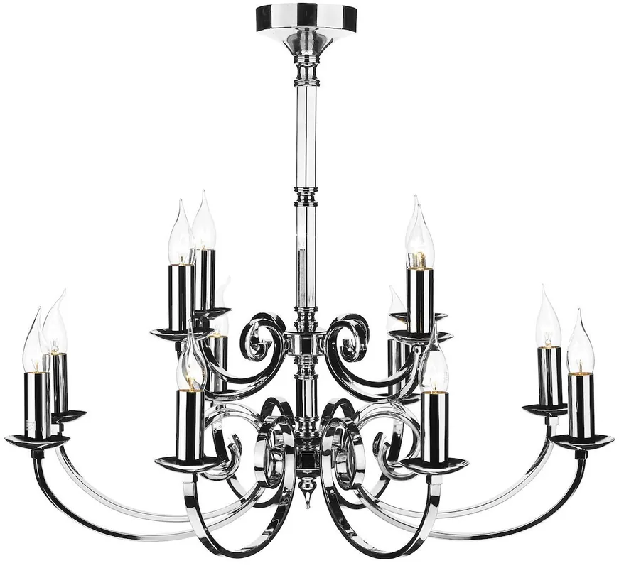 Szezonális akció Csillár MURRAY MUR1250 12x40W/E14 a Dar Lighting-tól