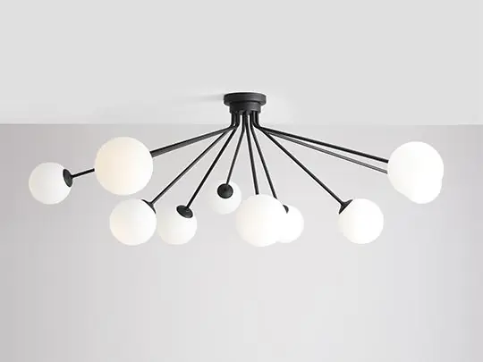 Népszerű Plafonlámpa HOLM 1082PL_M1 10x40W/E14 a Aldex-tól