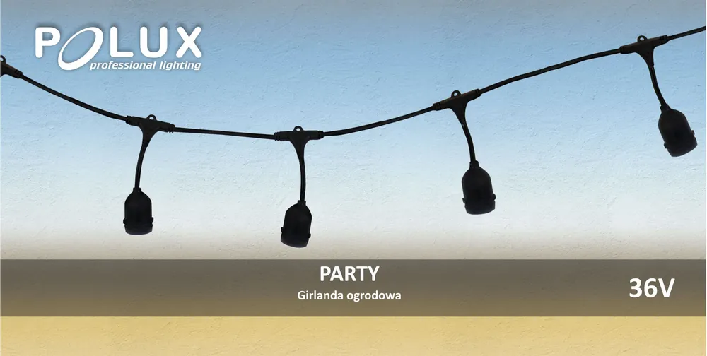 Utolsó esély Girland PARTY 308788 10x0,5W/E27 IP44 a Polux-tól