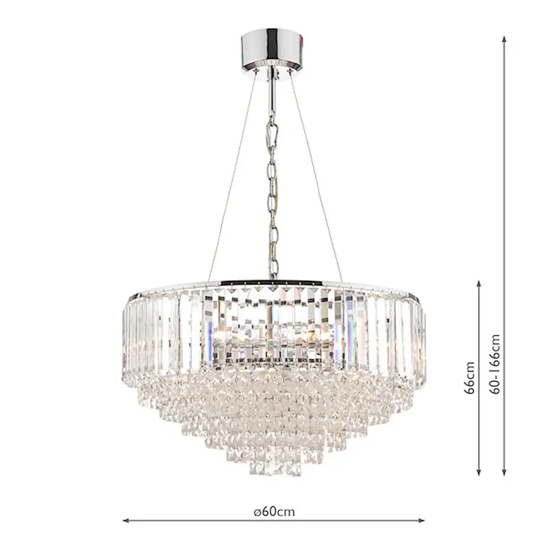 Különleges ajánlat Függőlámpa Vienna 3603254-Q 33W 9x33W/G9 a Laura Ashley-tól