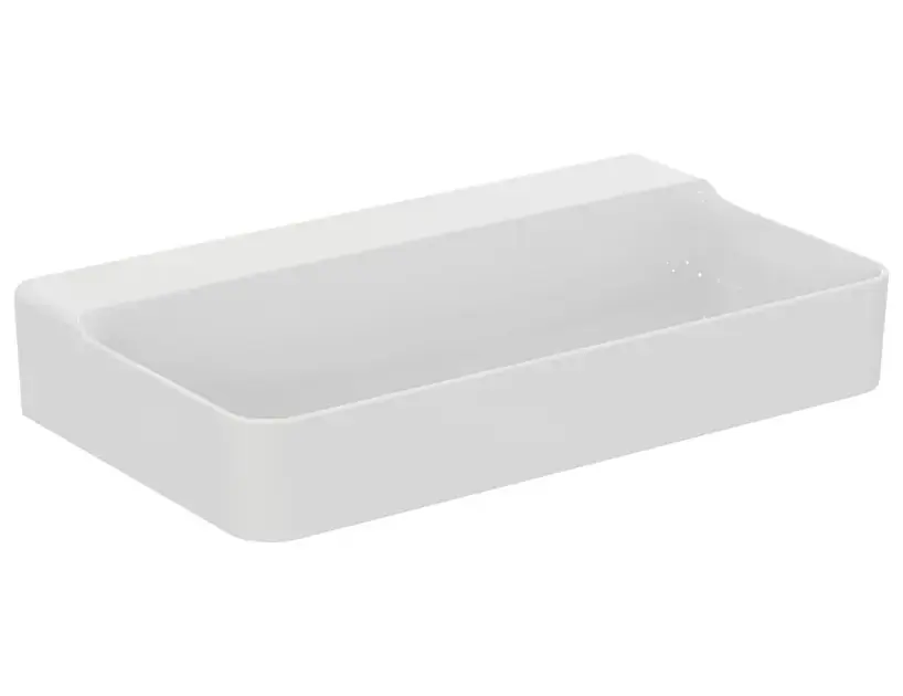 Ideal Standard Conca Ceram - Mosdókagyló 800x450 mm, túlfolyó nélkül, csapfurat nélkül, fehér színben T379701 Népszerű