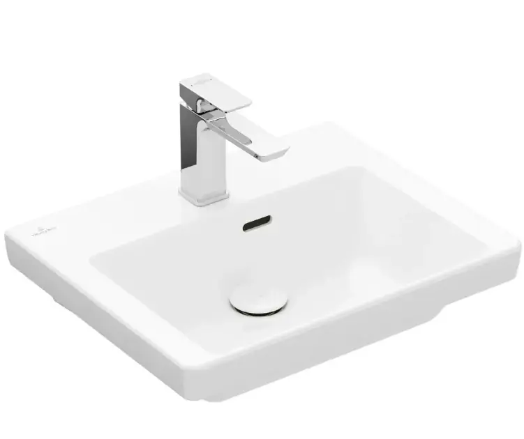 Villeroy & Boch Subway 3.0 - Mosdókagyló 500x400 mm, túlfolyóval, csaptelep lyukkal, alpesi fehér 43705001 Kihagyhatatlan ajánlat