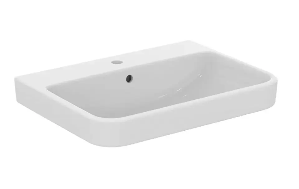 Biztonságos vásárlás Ideal Standard i.Life B - Mosdókagyló 60x48 cm, túlfolyóval, csapfurattal, SmartGuard, fehér színű T4607HY