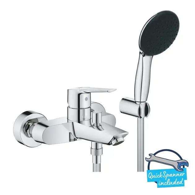 Kedvezmény Grohe QuickFix Start - Fürdőszobai mixer tartozékokkal, króm 25283002