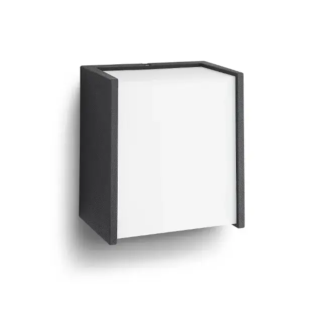 Philips myGarden - Falra szerelhető kültéri LED lámpatest 13x12 cm, 2700 K, 3 W, fekete 915004435001 Exkluzív ajánlat