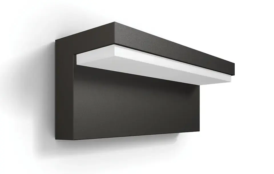 Csak ma Philips myGarden - Falra szerelhető kültéri LED-es lámpatest 22x8 cm, 4000 K, 4,5 W, antracit 915005378302
