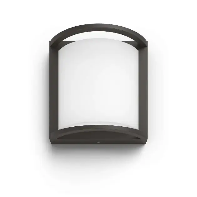 Philips myGarden - Falra szerelhető kültéri LED-es lámpatest 19x19 cm, 2700 K, 12 W, antracit 915005554401 Nézd meg most