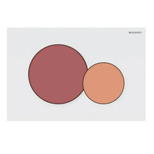 Geberit Sigma01 - Flush control, bíborvörös/narancs/fehér 115.770.FY.5 Exkluzív ajánlat