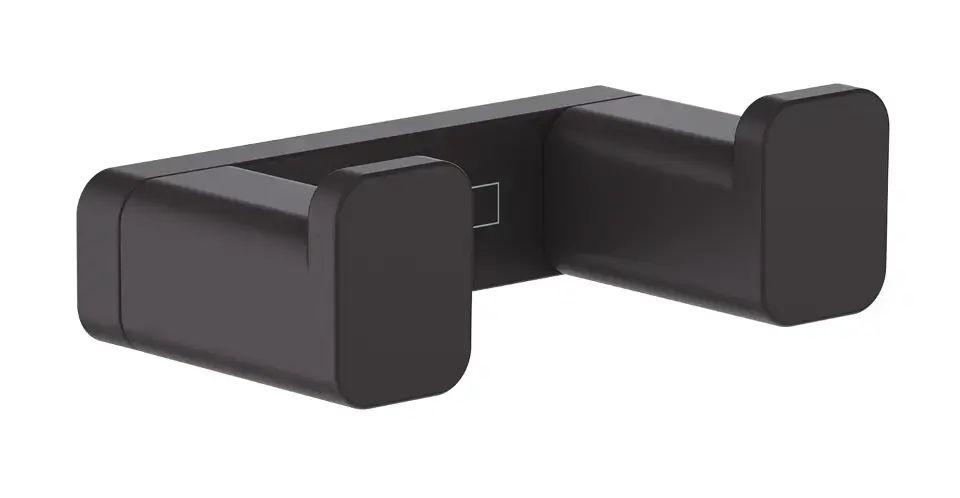 Hansgrohe AddStoris - Dupla horog, matt fekete 41755670 Prémium
