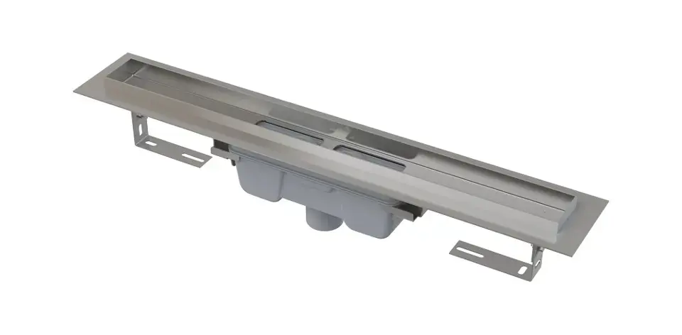 Exkluzív ajánlat Alca - Zuhanyzótál Professional 300 mm-es, teljes rácsos peremmel, függőleges lefolyóval, rozsdamentes acélból APZ1006-300