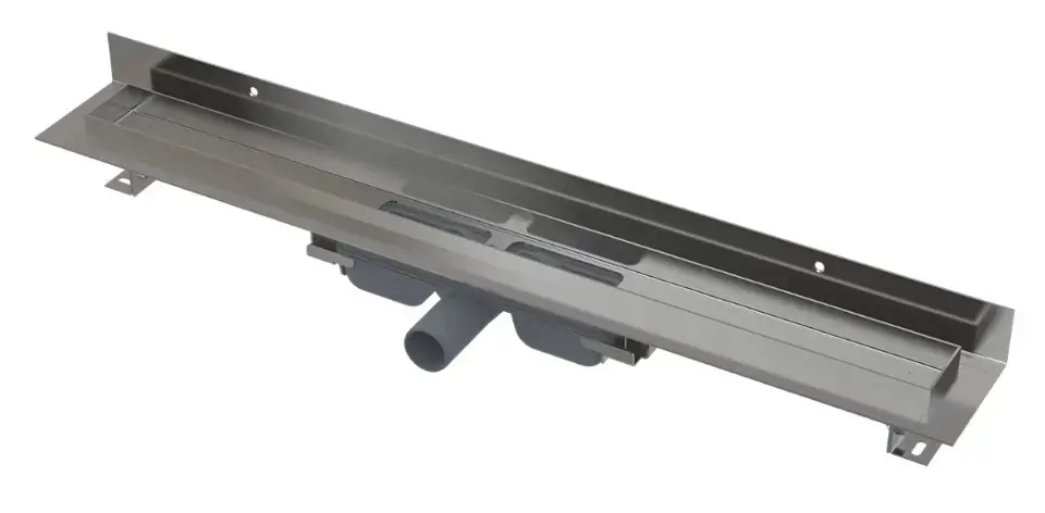 Népszerű Alca - Zuhanyzó vályú Fal alacsony 550 mm, teljes rácsos peremmel és falhoz rögzített gallérral, rozsdamentes acélból APZ116-550
