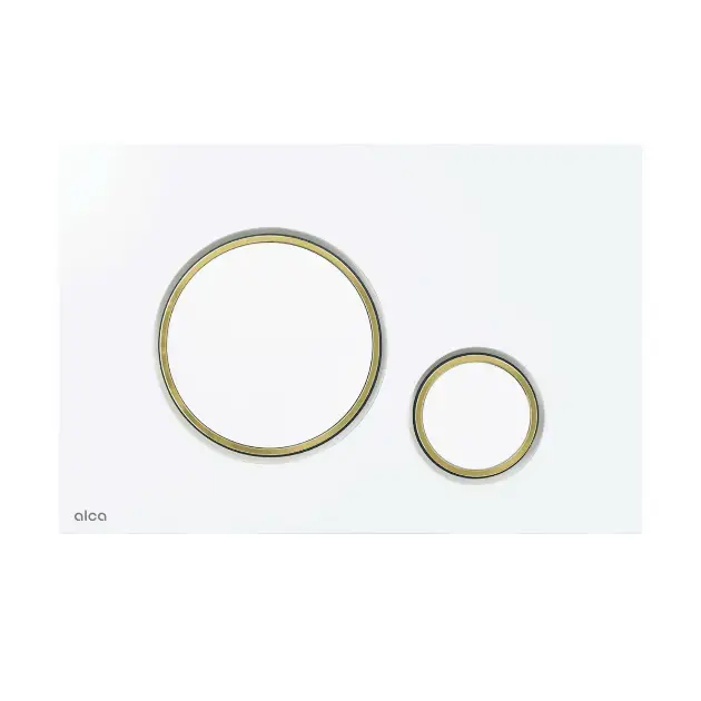 Alca Thin - Süllyesztett vezérlés, fehér fényes/arany fényes M775 Olcsó