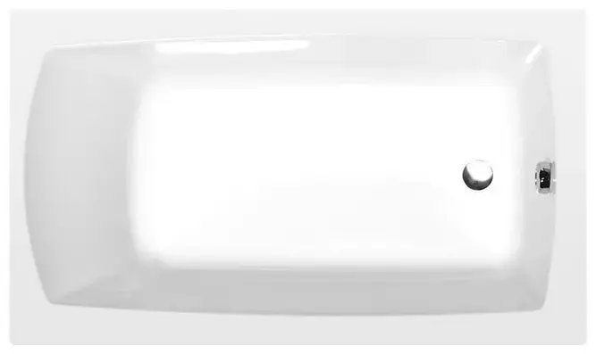 Polysan - Téglalap alakú kád Lily, 1200x700x390 mm, fehér 25111 Árengedmény
