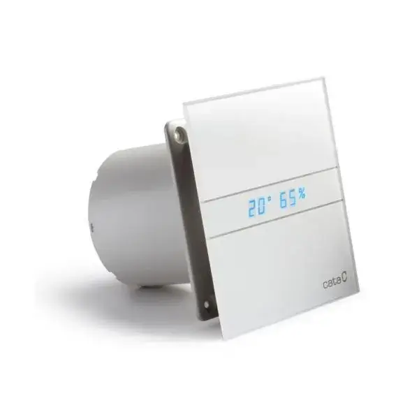 Legkelendőbb Sapho Cata E - Fürdőszobai axiális ventilátor automatikus ventilátorral E-100 GTH, 8 W, 100 mm-es csatorna, fehér színű 00900200