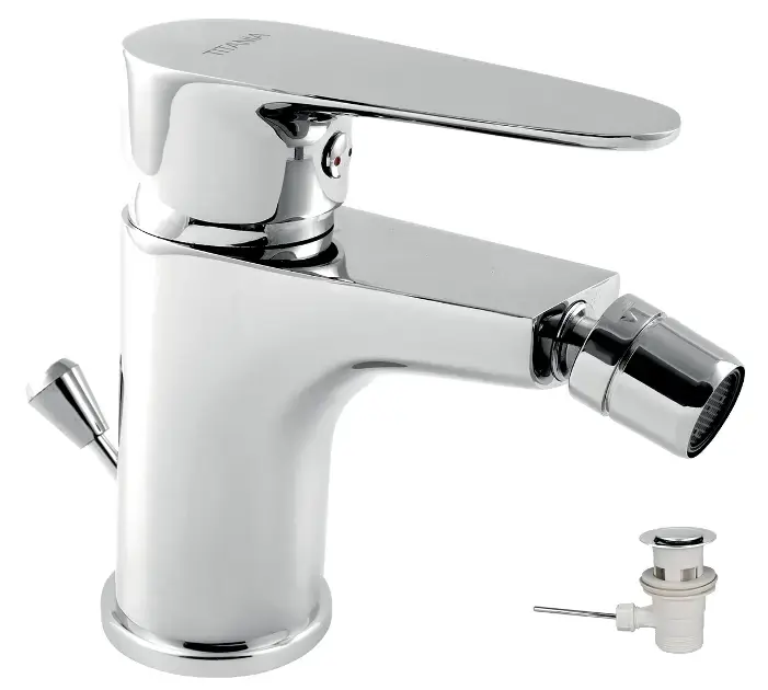 Novaservis Titania Smart - Bidékeverő, krómozott, lefolyócsővel 98011,0 Újdonság