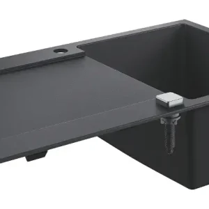 Grohe - Kompozit mosogató K500 automata lefolyóval, 860x500 mm, gránit fekete 31644AP0 Újdonság