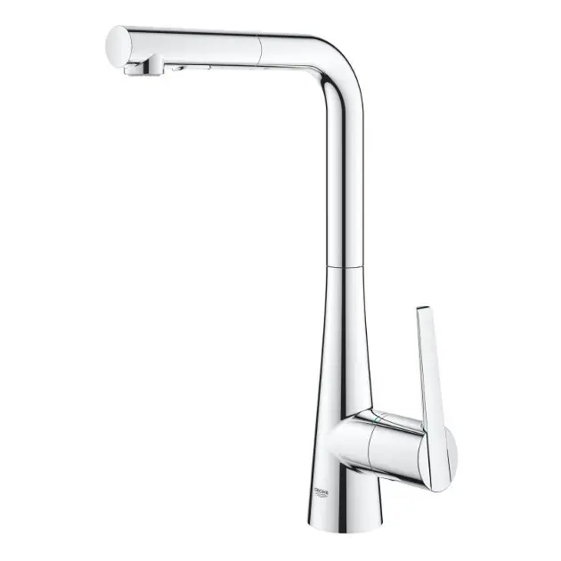 Grohe Zedra - Mosdókagyló-keverő kihúzható zuhanyzóval, krómozott 32553002 Korlátozott ajánlat