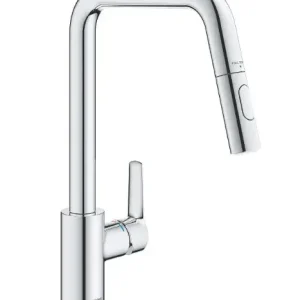 Szuper akció Grohe QuickFix Start - Mosdókagyló-keverő kihúzható zuhanyzóval, krómozott 30631000