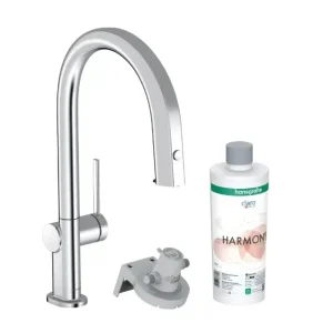 Hansgrohe Aqittura M91 - Mosogató keverő kihúzható kifolyóval és szűrővel, króm 76801000 Prémium