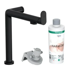 Hansgrohe Aqittura M91 - Mosogató keverő szűrővel, matt fekete 76802670 Gyors szállítás